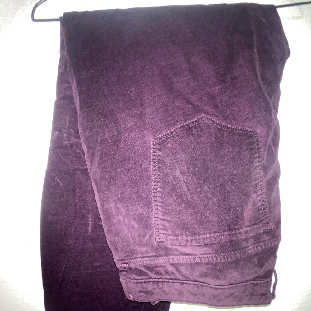 Purple Velvet rockstar skinny pants!